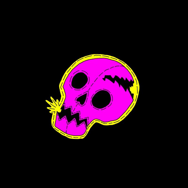 Purple skull