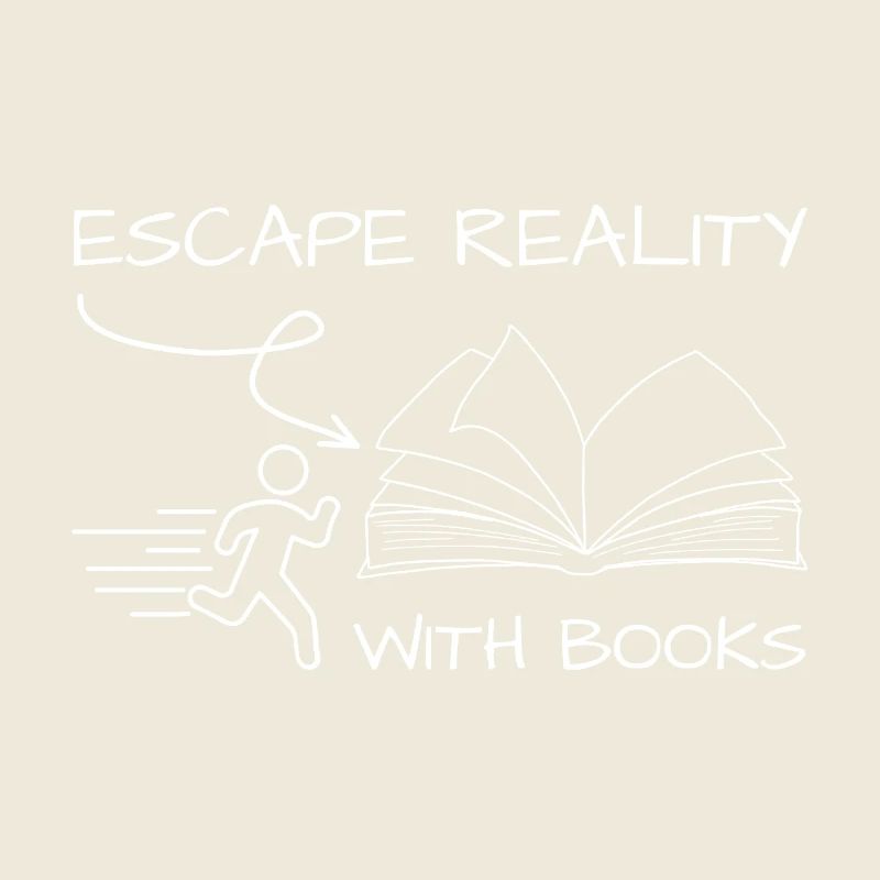 Évadez-vous de la réalité avec des livres Bookworm Quote