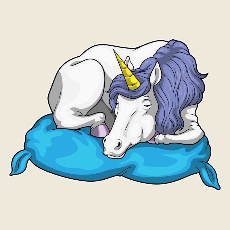 Oreiller de couchage Licorne