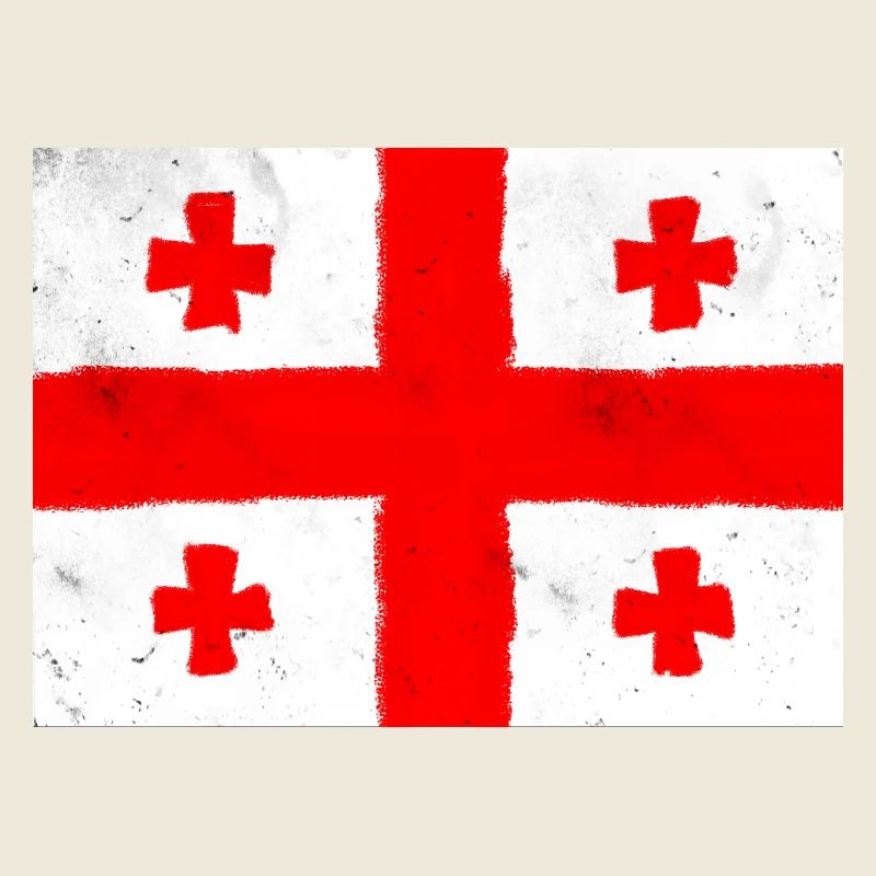 Flagge Georgiens – Kreuz und Tradition
