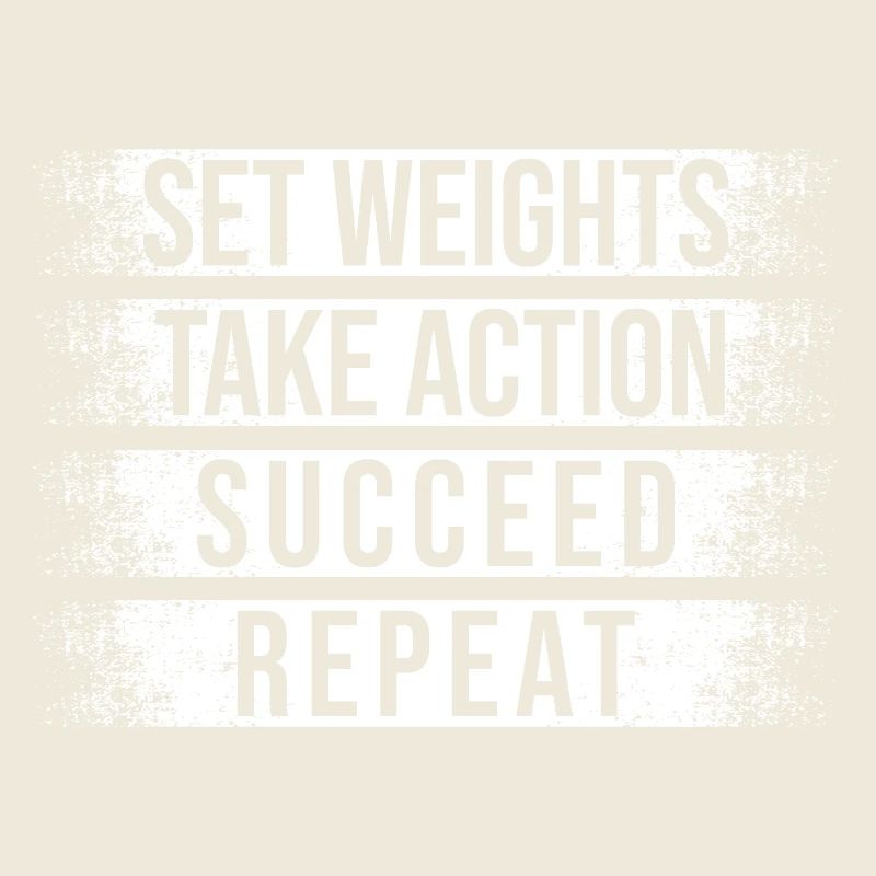 Powerlifting Bodybuilder Set Weights Take Action