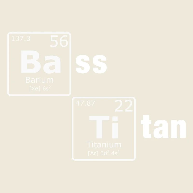 Bass Titanium Periodic Table Elements Nerd