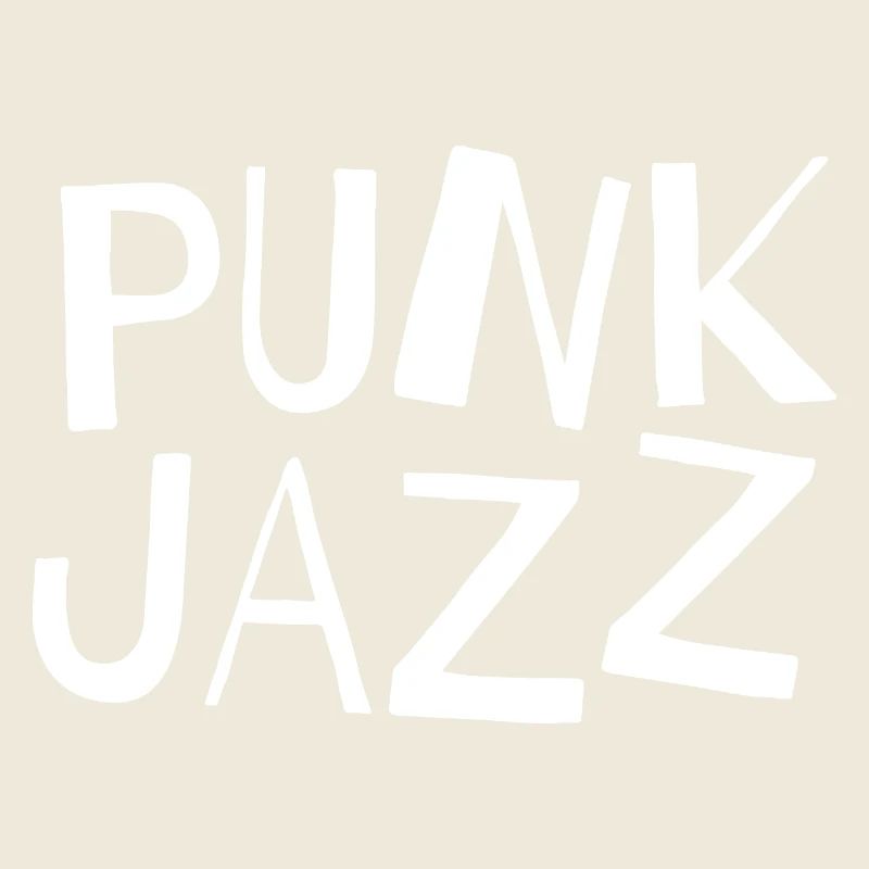 Logo typographique punk jazz Glyphes