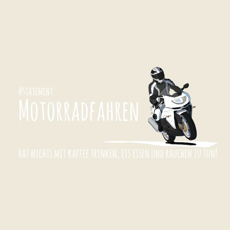 Echter Biker - Motorradfahrer mit Spruch