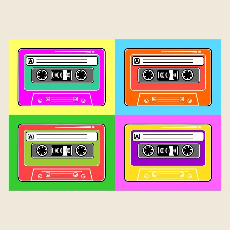 Kassette Pop-Art Tape