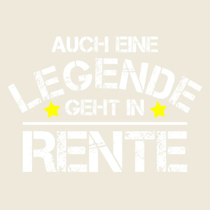 Pension Rente Rentner Legende Geschenk