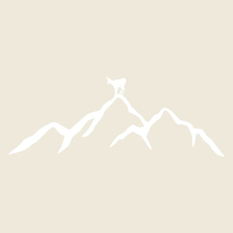 Mountain with chamois