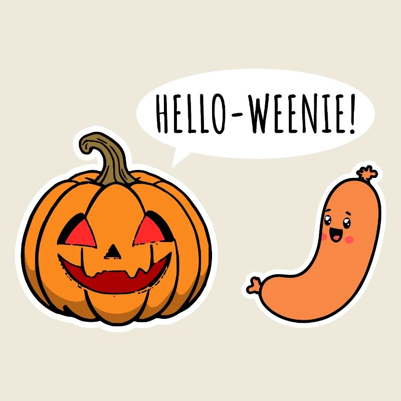 Hello Weenie! Creepy Halloween Pumpkin & Sausages