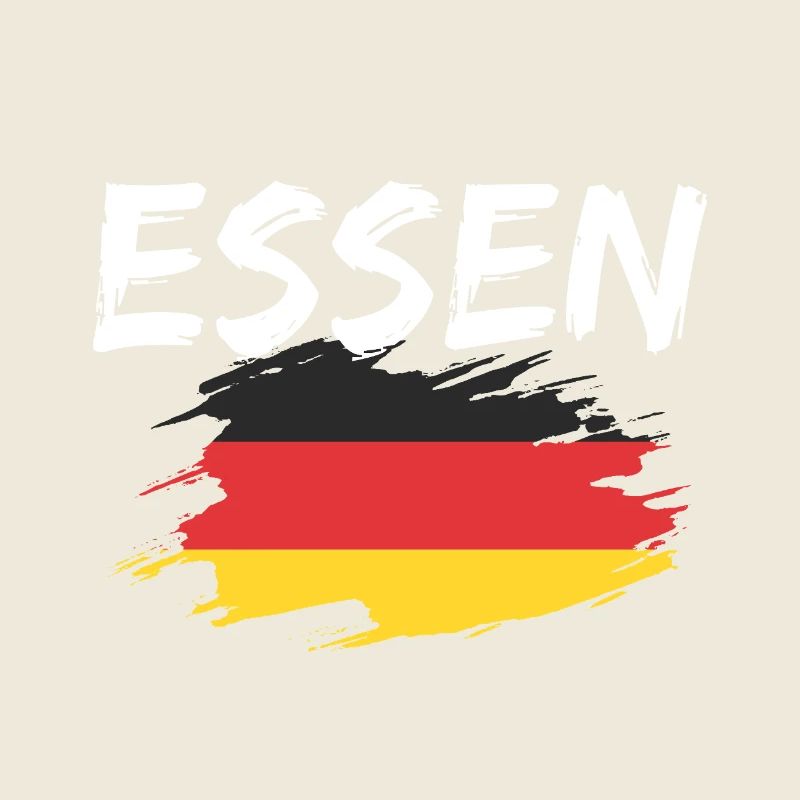 Essen Allemagne Drapeau