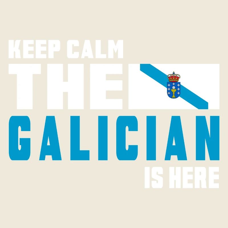 Keep calm Galicien Flaggen Design