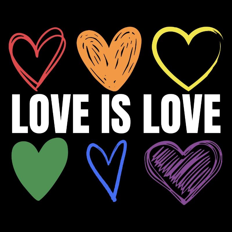 PRIDE Love is love white