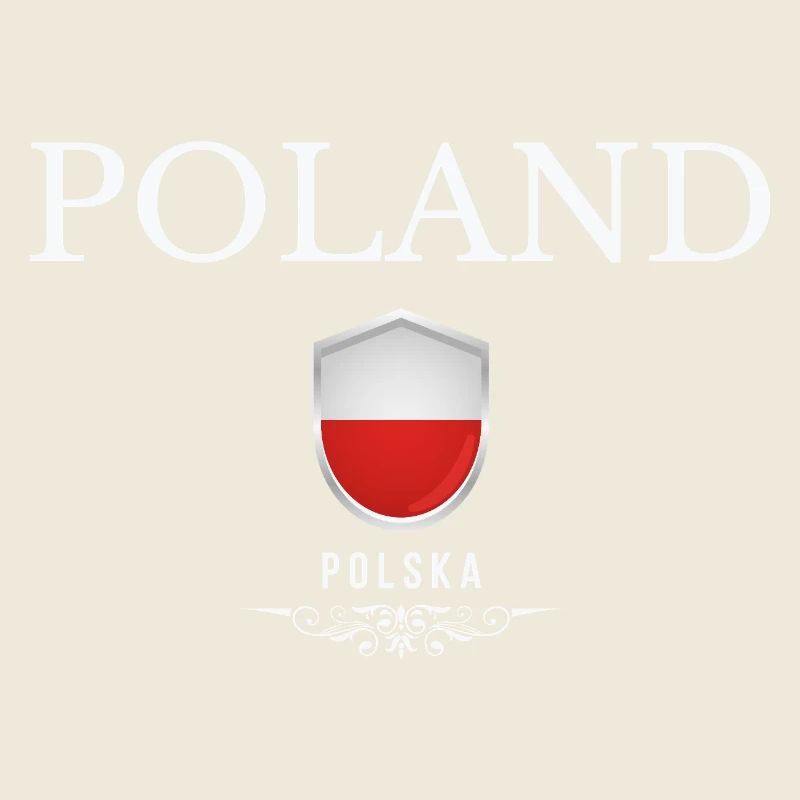 Polnischer Stolz, minimalistisches, elegantes Design