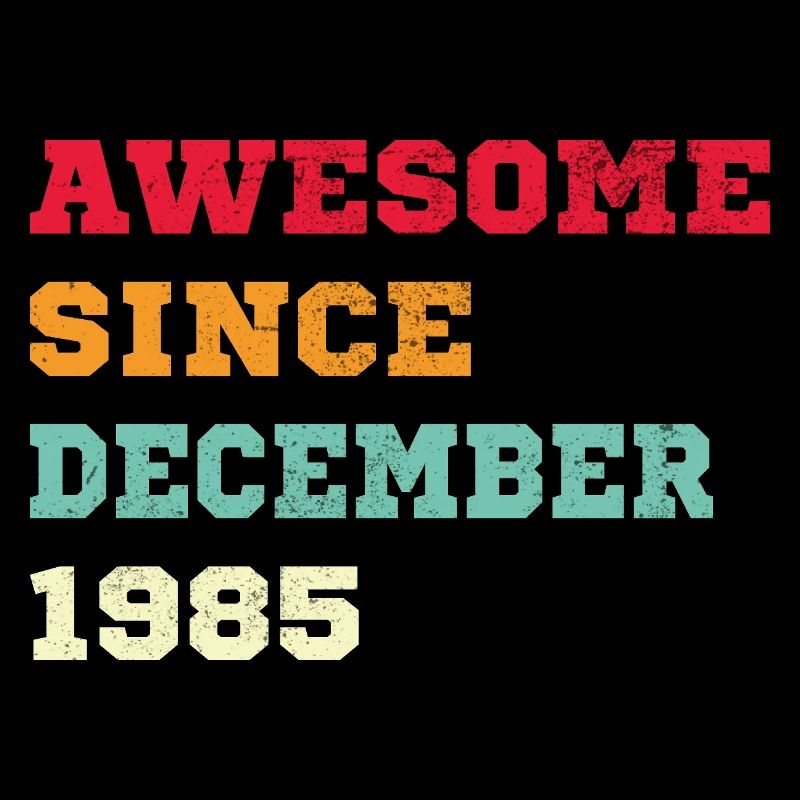 1985 Dezember Vintage Geburtstagsgeschenk