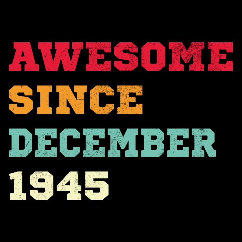 1945 Dezember Vintage Geburtstagsgeschenk