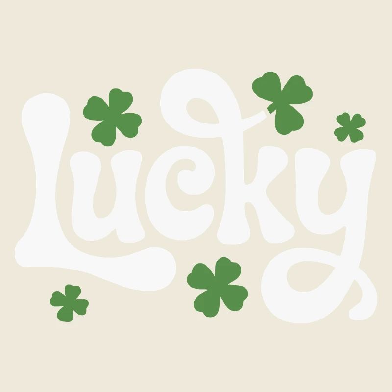 Lucky Kleeblatt Schriftzug