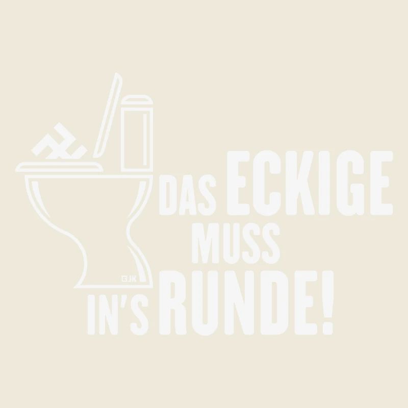 Das Eckige Muss In’s Runde! (Gegen Rechts / White)