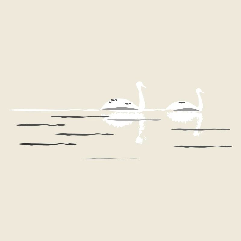 swans at night