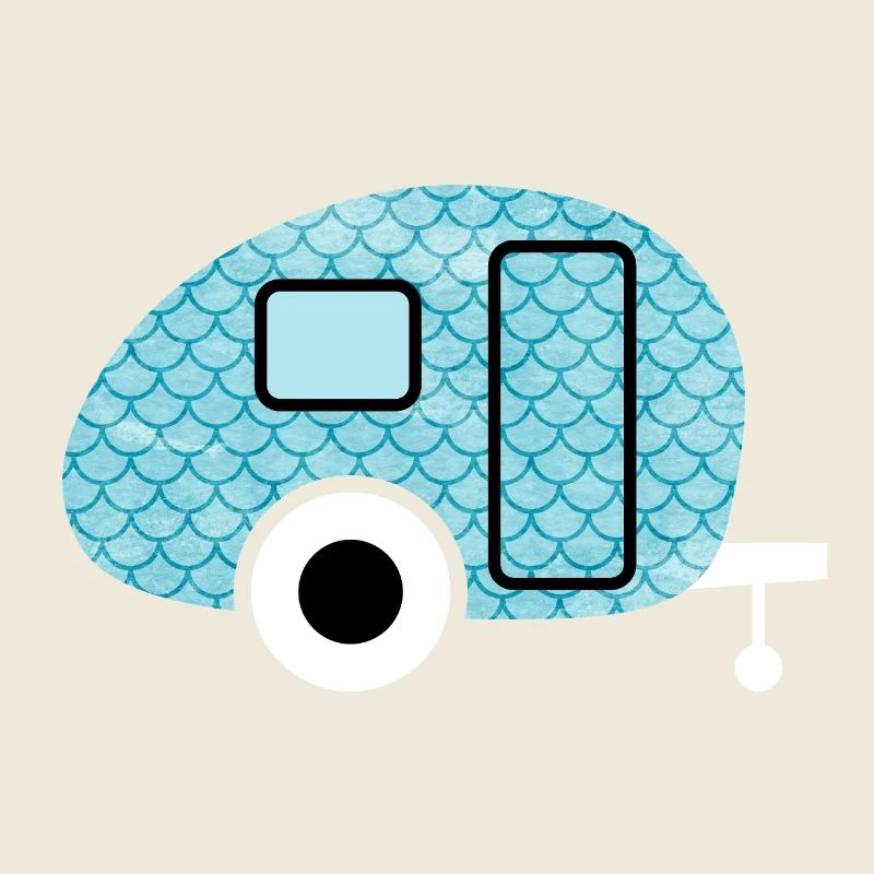 Caravan Fish Camping Caravan Shed Pattern