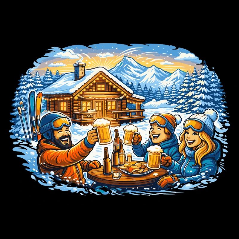 Après ski hut – vacances d’hiver entre amis