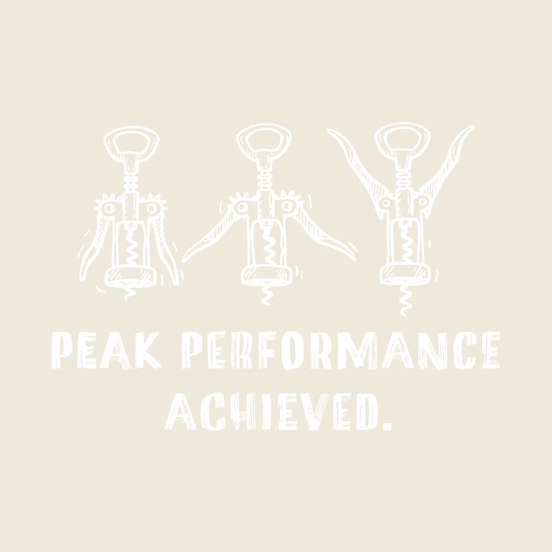 Peak Performance Achieved Ironic Sports Saying