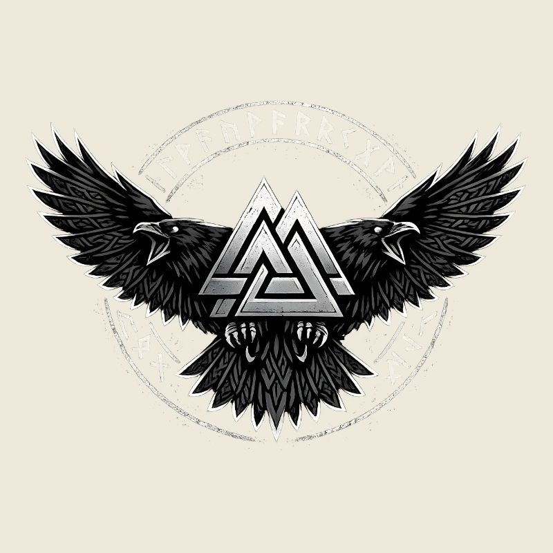 Symbole viking de Raven Valknut