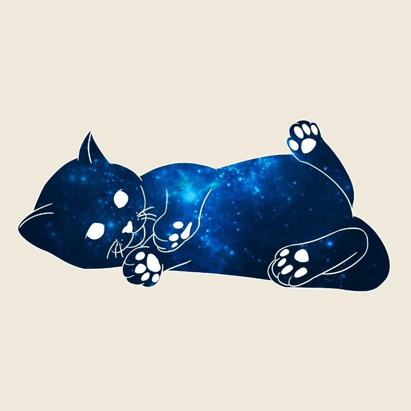 Galaxy Katze [Blau]