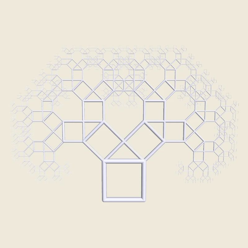 Pythagorasbaum weiss