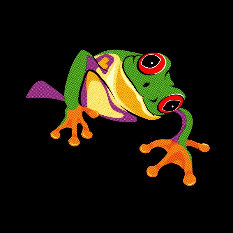 Frosch Regenwald comic frog Umweltschutz