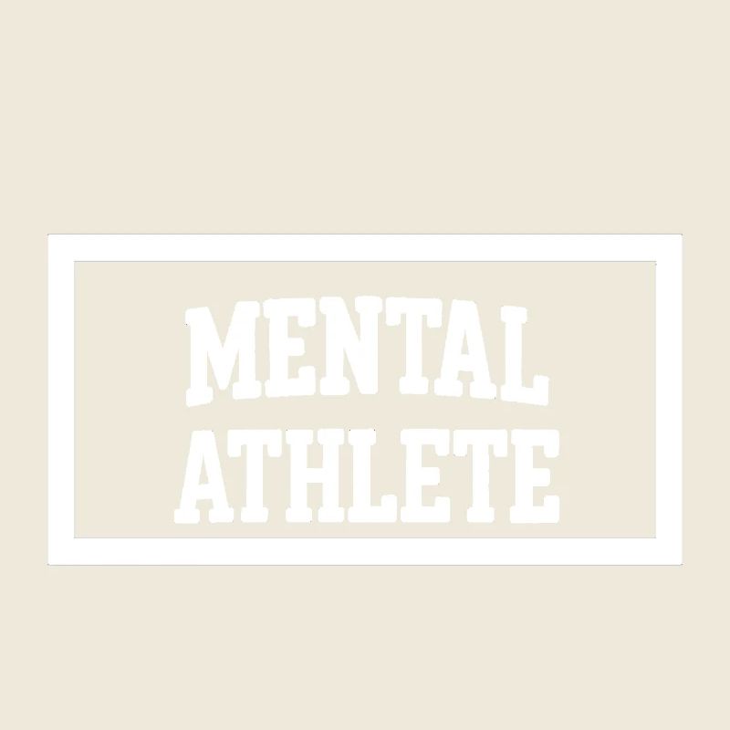 Mental Athlete Bold Typography Design