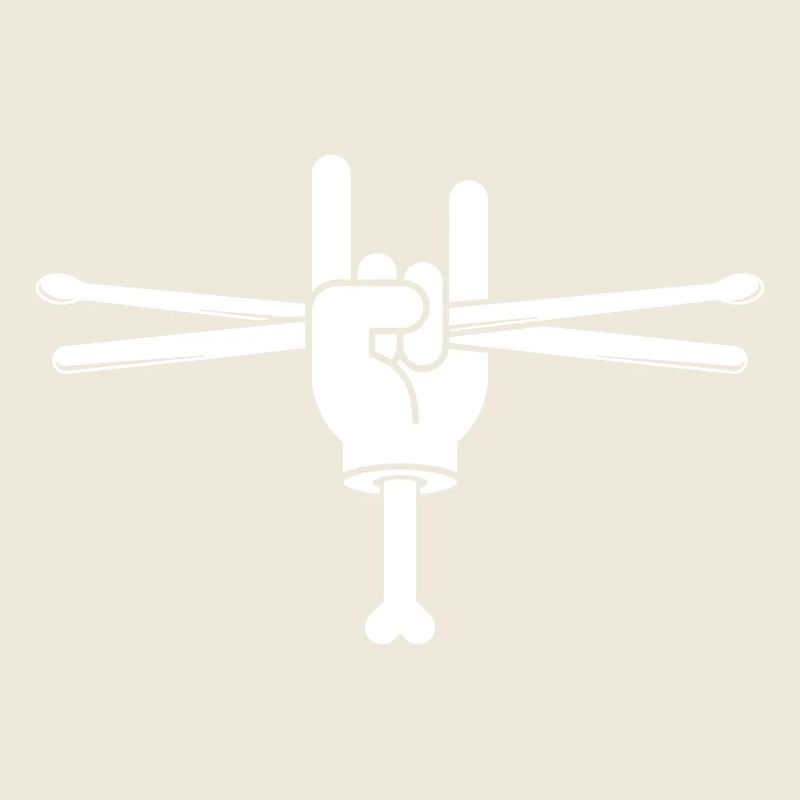 Hand Holding Drumsticks