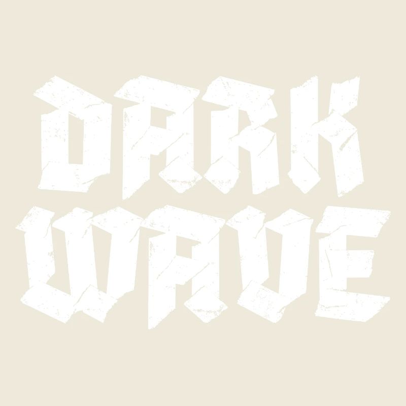 Dark Wave typography logo design