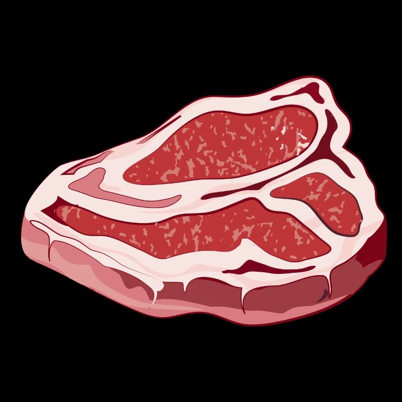 magnifique steak T Bone cru pour barbecues