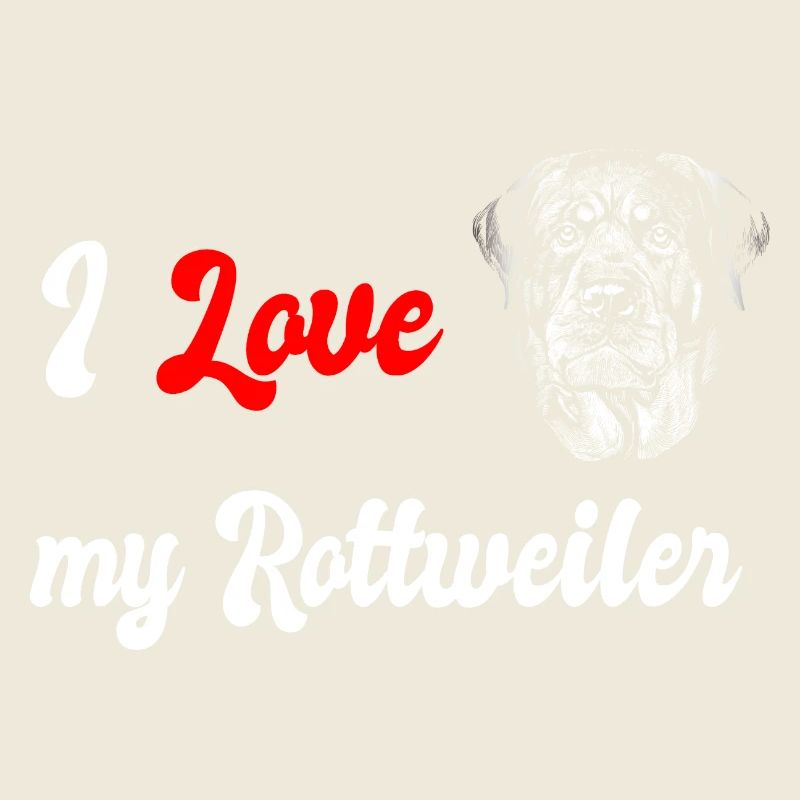 J'adore le design de mon chien Rottweiler