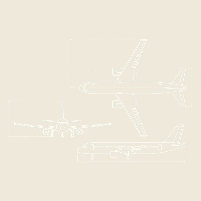 Dessin technique du plan d’avion