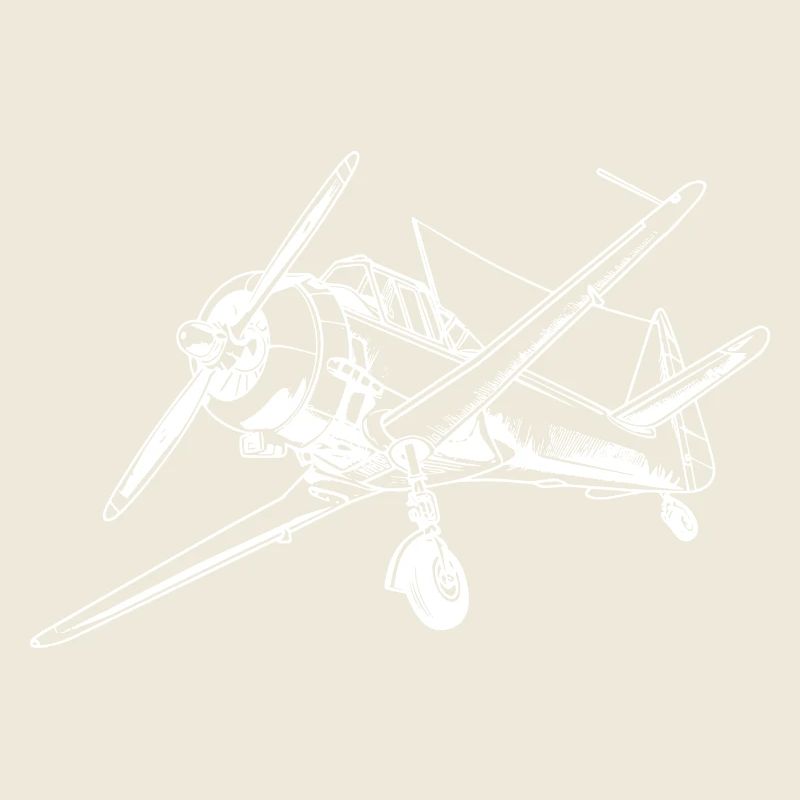 Propeller Airplane Drawing