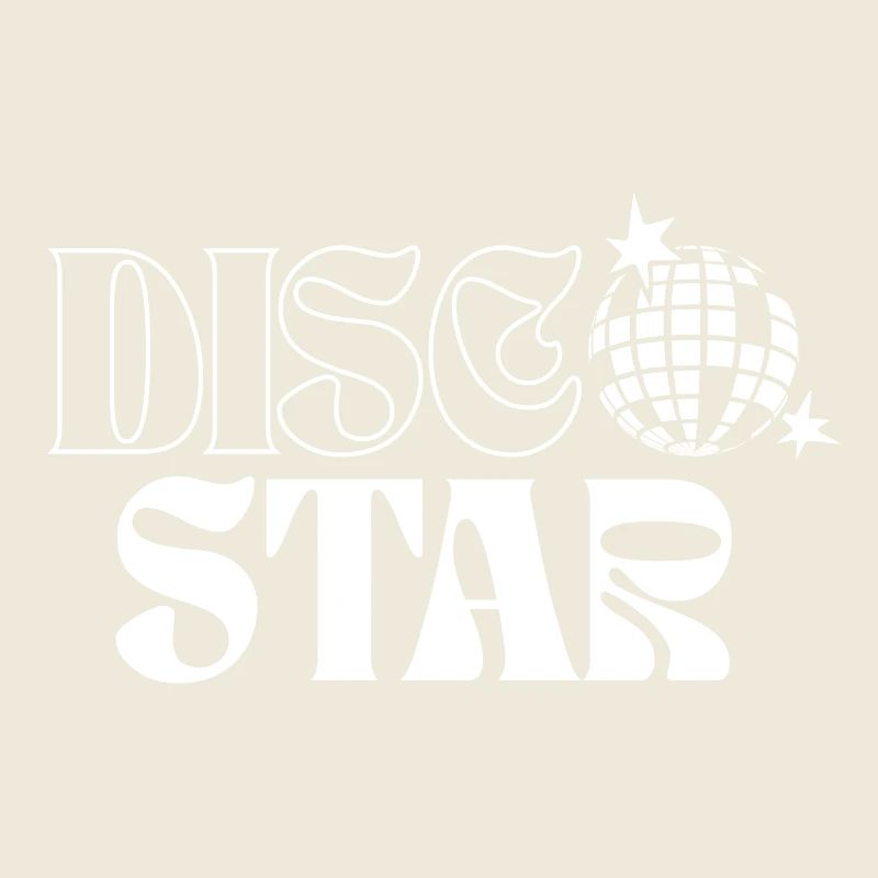 Retro Disco Sterne Muster