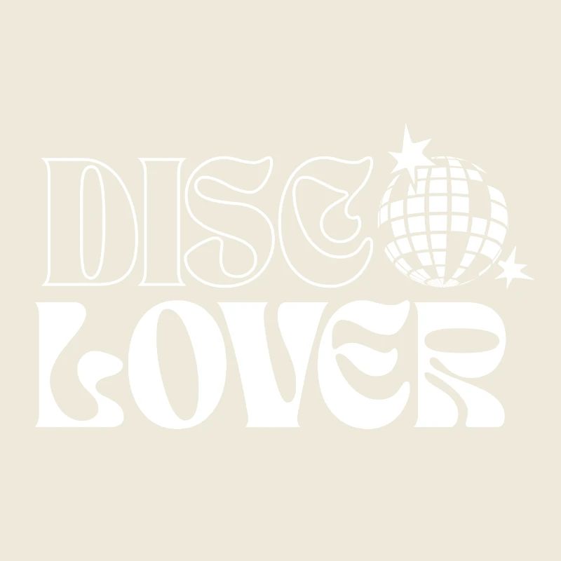 Retro Disco Kugel und Space Stars Design