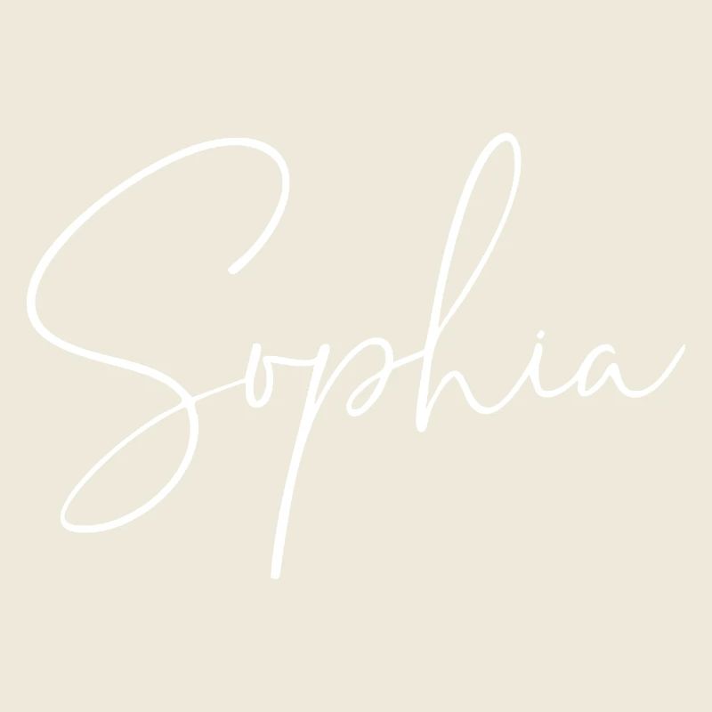 Sophia / Handwriting Design (White)