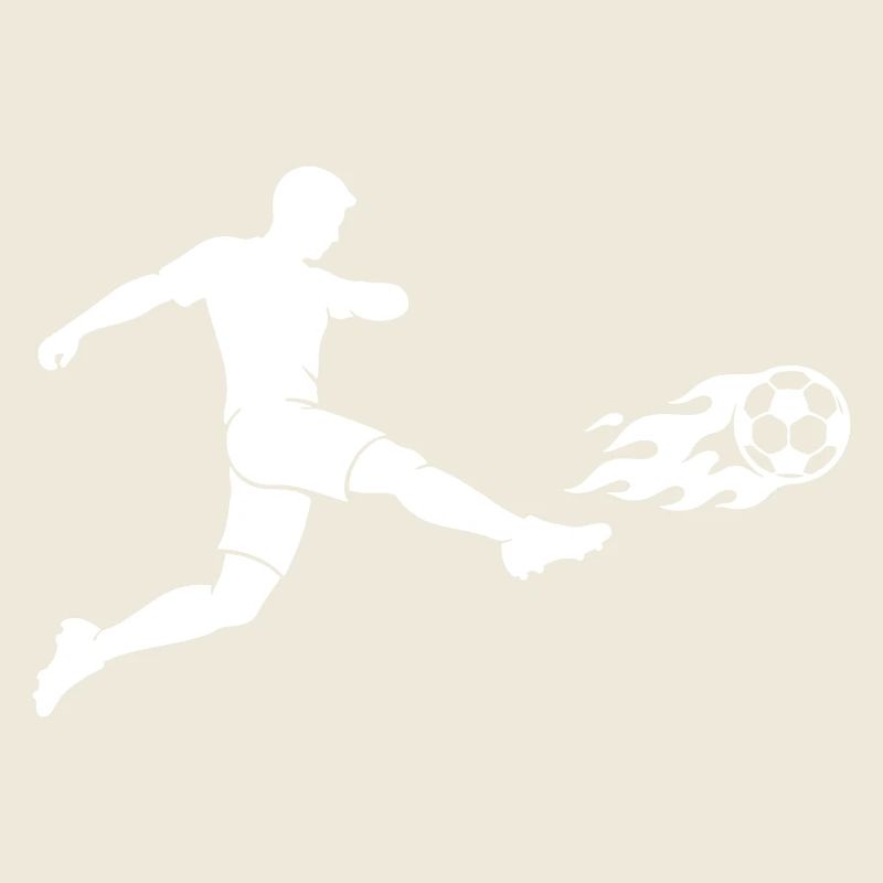Silhouette d’attaquant de football