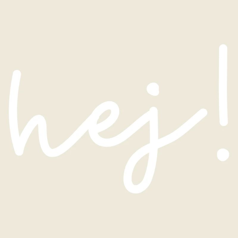 Hej – design de mots scandinave