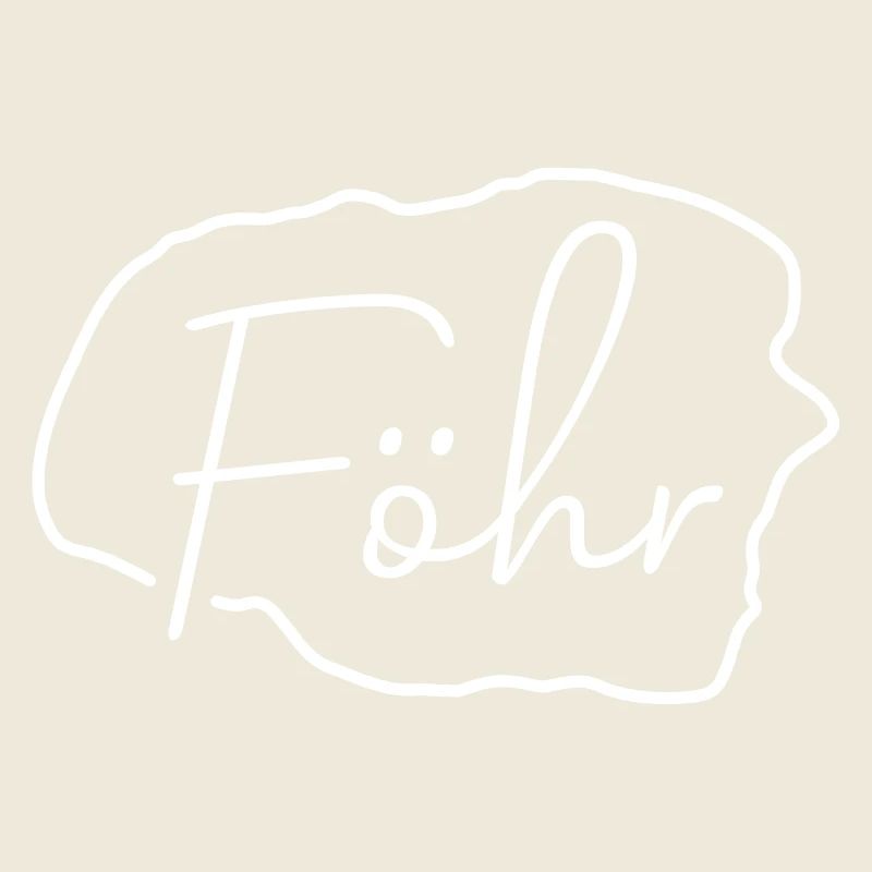 Foehr | Map line art minimalism
