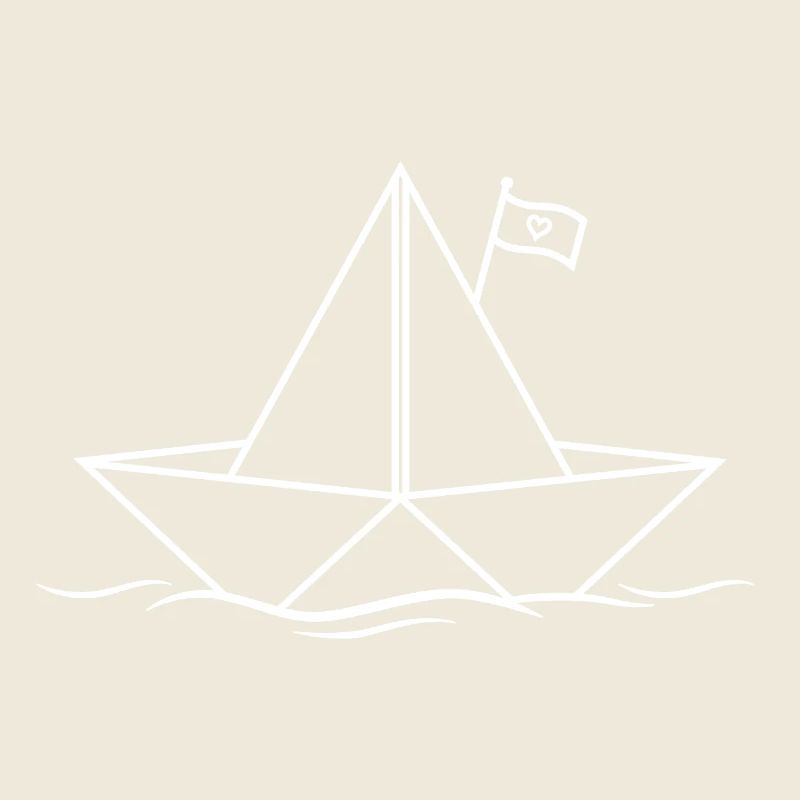 Bateau en papier Bateau Bateau Lac Océan Mer