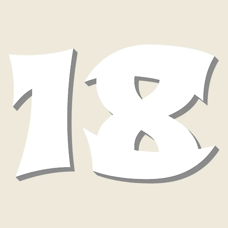 volljährig, 18 schattiert, erwachsen sein