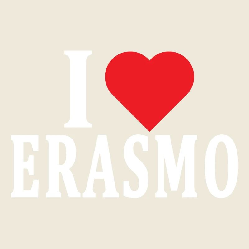 T-Shirt Ich liebe Erasmo T-Shirt Geschenkidee