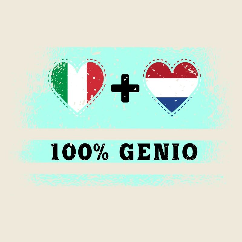 Drapeau 100% génie de l’Italie et des Pays-Bas