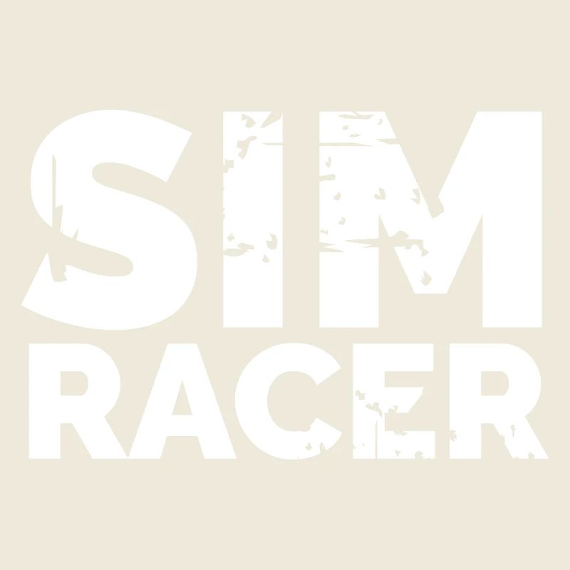 sim racer logo Rennfahrer gaming Symbol icon