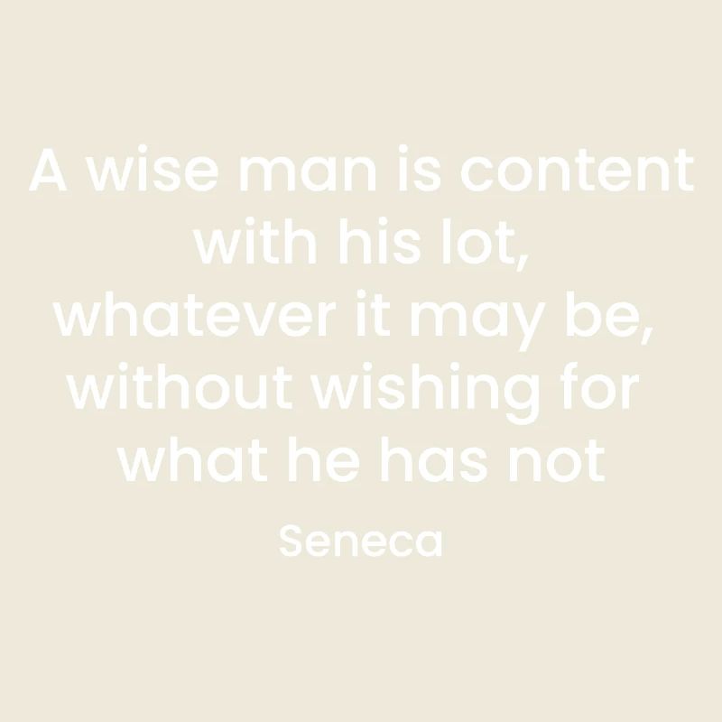 Inspirational Seneca Quote Design