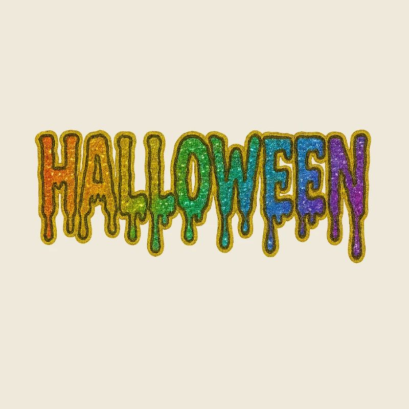 Police d’Halloween Rainbow Drop