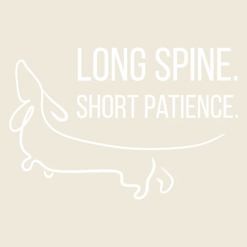 Short-legged. Stubborn. Dachshund.