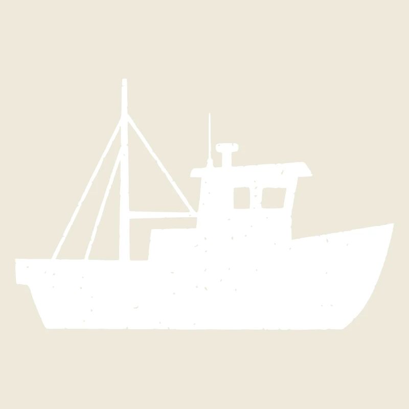 Kleiner Fischkutter Boot Kind Vektor